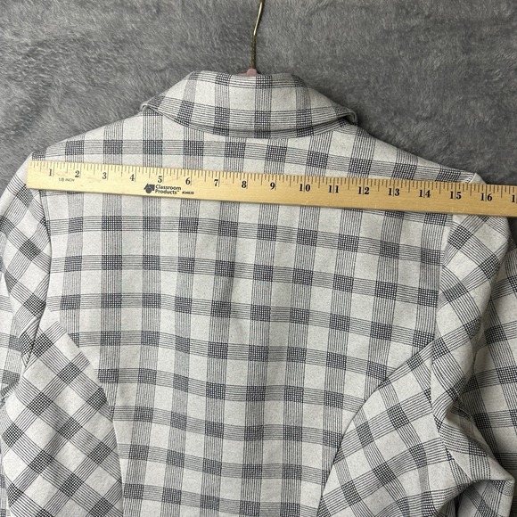 Cabi Valentina Peplum Jacket Size 10 Jersey Ponte Knit Checkered Blazer EUC‎ - Picture 13 of 15